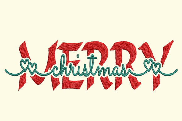 Review: Merry Christmas Contemporary Split Text Design